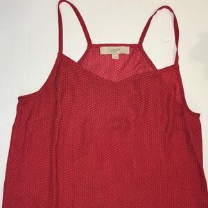 LOFT Red Women's Spaghetti Strap Top